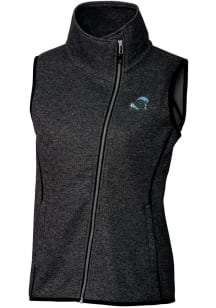 Cutter and Buck Tulane Green Wave Womens Charcoal Mainsail Vest