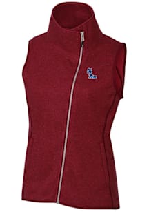 Cutter and Buck Ole Miss Rebels Womens Red Mainsail Vest