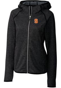 Cutter and Buck Syracuse Orange Womens Charcoal Mainsail Medium Weight Jacket