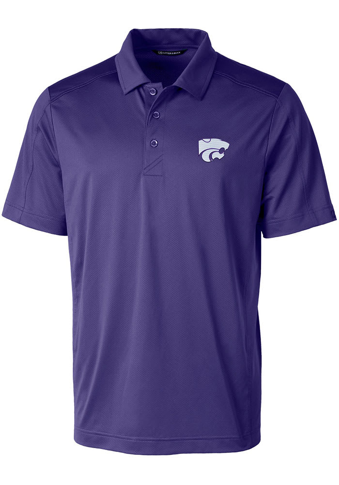 Cutter and Buck K-State Wildcats Mens Purple Short Sleeve Polo