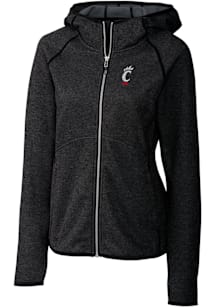 Cutter and Buck Cincinnati Bearcats Womens Charcoal Mainsail Medium Weight Jacket