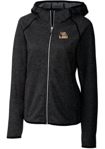 Cutter and Buck LSU Tigers Womens Charcoal Mainsail Medium Weight Jacket