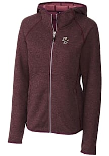 Cutter and Buck Boston College Eagles Womens Red Mainsail Medium Weight Jacket