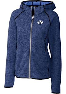 Cutter and Buck BYU Cougars Womens Blue Mainsail Medium Weight Jacket