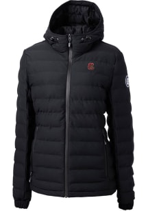 Cutter and Buck Cornell Big Red Womens Black Mission Ridge Repreve Filled Jacket