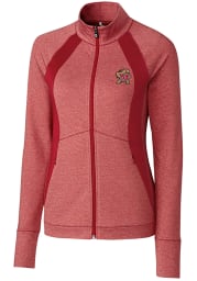 Cutter and Buck Maryland Terrapins Womens Red Shoreline 1/4 Zip Pullover