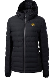 Cutter and Buck Iowa Hawkeyes Womens Black Mission Ridge Repreve Filled Jacket