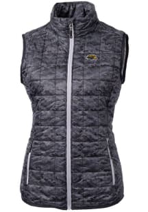 Cutter and Buck Southern Mississippi Golden Eagles Womens Black Rainier PrimaLoft Printed Puffer..