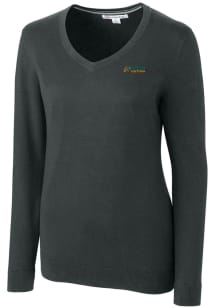 Cutter and Buck Florida A&amp;M Rattlers Womens Charcoal Lakemont Long Sleeve Sweater
