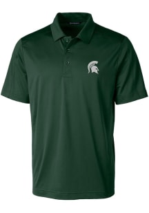 Mens Michigan State Spartans Green Cutter and Buck Prospect Short Sleeve Polo Shirt