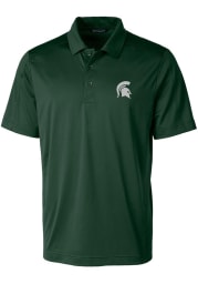 Cutter and Buck Michigan State Spartans Mens Green Short Sleeve Polo