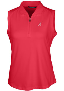 Cutter and Buck Alabama Crimson Tide Womens Red Forge Polo Shirt