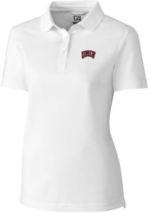 Cutter and Buck UNLV Runnin Rebels Womens White Advantage Pique Short Sleeve Polo Shirt
