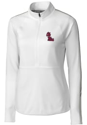 Cutter and Buck Ole Miss Rebels Womens White Pennant Sport Long Sleeve Full Zip Jacket
