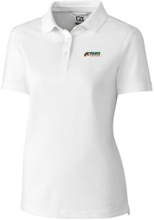 Cutter and Buck Florida A&amp;M Rattlers Womens White Advantage Pique Short Sleeve Polo Shirt