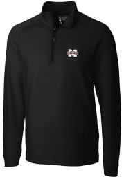 Cutter and Buck Mississippi State Bulldogs Mens Black Jackson Long Sleeve 1/4 Zip Pullover