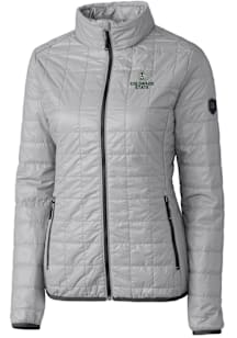 Cutter and Buck Colorado State Rams Womens Grey Rainier PrimaLoft Puffer Filled Jacket