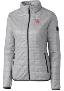 Cutter and Buck Houston Cougars Womens Grey Rainier PrimaLoft Puffer Filled Jacket