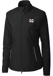 Cutter and Buck Mississippi State Bulldogs Womens Black Beacon Light Weight Jacket