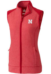 Cutter and Buck Nebraska Cornhuskers Womens Red Cedar Park Vest