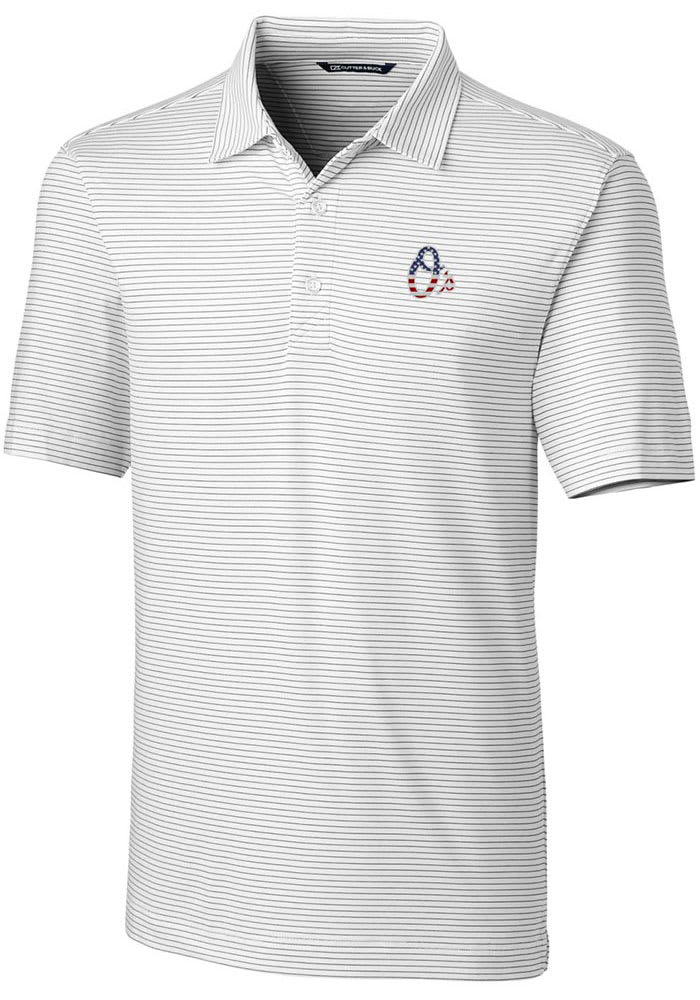 Cutter & Buck Baltimore Orioles Orange Forge Tonal Stripe Stretch Polo