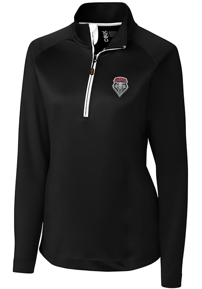 Cutter and Buck New Mexico Lobos Womens Black Jackson 1/4 Zip Pullover