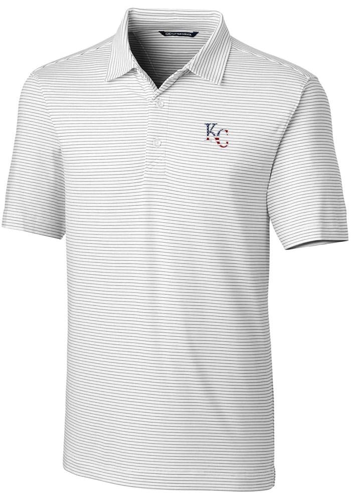 Kansas City Royals Cutter & Buck Women's City Connect DryTec Forge Stretch  Polo - Light Blue