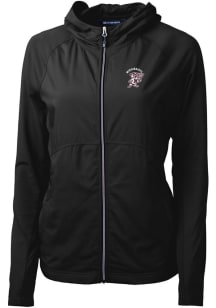 Cutter and Buck Mississippi State Bulldogs Womens Black Adapt Eco Light Weight Jacket
