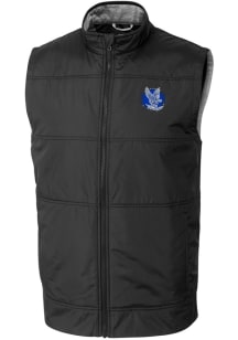 Cutter and Buck Air Force Falcons Big and Tall Black Stealth Hybrid Quilted Vest Mens Vest