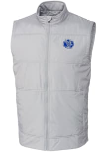 Cutter and Buck Air Force Falcons Mens Grey Stealth Hybrid Quilted Vest Big and Tall Vest