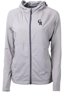 Cutter and Buck Colorado Rockies Womens Grey Adapt Eco Light Weight Jacket