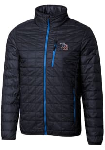 Cutter and Buck Tampa Bay Rays Mens Navy Blue Rainier PrimaLoft Puffer Filled Jacket