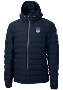 Cutter and Buck New York Mets Mens Navy Blue Mission Ridge Repreve Puffer Filled Jacket