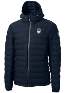 Cutter and Buck San Francisco Giants Mens Navy Blue Mission Ridge Repreve Puffer Filled Jacket