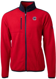 Cutter and Buck Chicago Cubs Mens Red Cascade Eco Sherpa Light Weight Jacket