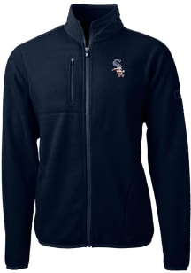 Cutter and Buck Chicago White Sox Mens Navy Blue Cascade Eco Sherpa Light Weight Jacket