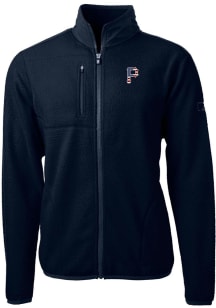 Cutter and Buck Pittsburgh Pirates Mens Navy Blue Cascade Eco Sherpa Light Weight Jacket