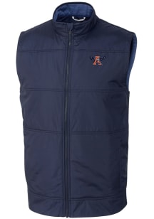 Cutter and Buck Auburn Tigers Mens Navy Blue Stealth Hybrid Quilted Vest Big and Tall Vest