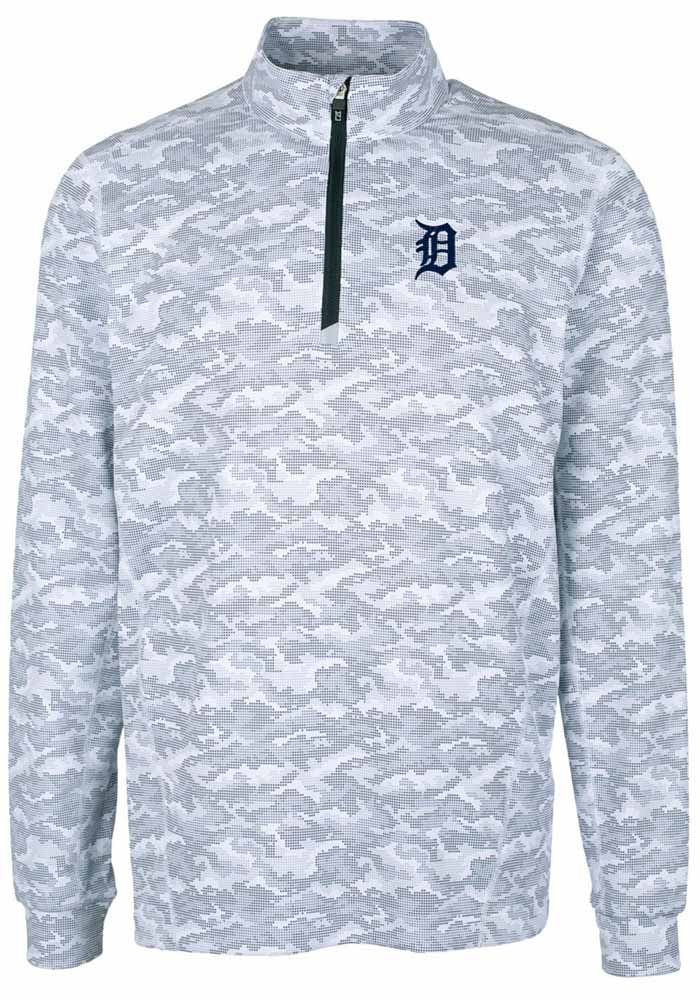 Men's Detroit Tigers Cutter & Buck White Big & Tall Cascade Eco