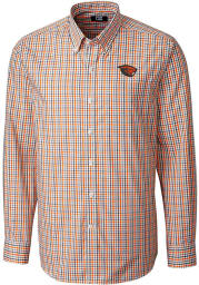 Cutter and Buck Oregon State Beavers Mens Orange Gilman Long Sleeve Dress Shirt