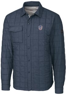 Cutter and Buck Milwaukee Brewers Mens Navy Blue Americana Rainier PrimaLoft Quilted Big and Tal..