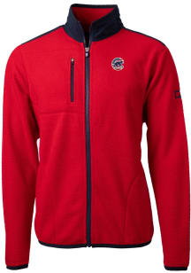 Cutter and Buck Chicago Cubs Mens Red Cascade Eco Sherpa Big and Tall Light Weight Jacket