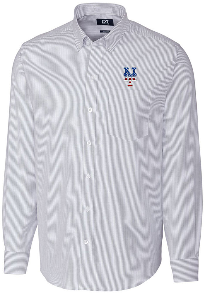 Mets Button Down in Stripes