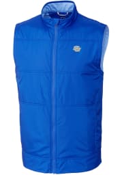 Cutter and Buck Southern University Jaguars Mens Blue Stealth Hybrid Quilted Windbreaker Vest Big and Tall Light Weight Jacket
