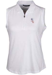 Cutter and Buck Chicago White Sox Womens White Forge Polo Shirt