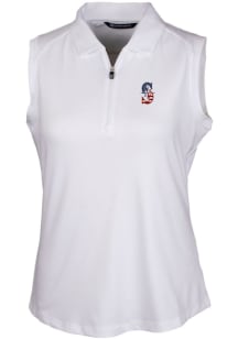 Cutter and Buck Seattle Mariners Womens White Forge Polo Shirt