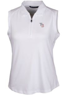 Cutter and Buck Tampa Bay Rays Womens White Forge Polo Shirt