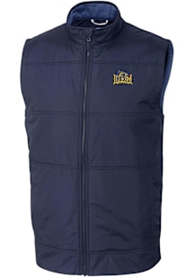 Navy Blue Drexel Dragons Cutter and Buck Big and Tall Stealth Hybrid Quilted Windbreaker Vest Mens..