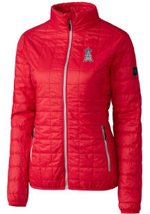 Cutter and Buck Los Angeles Angels Womens Red Americana Rainier PrimaLoft Filled Jacket