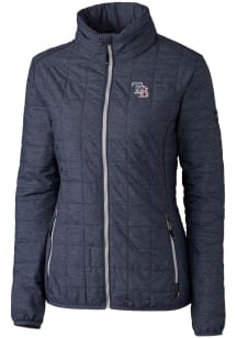 Cutter and Buck Tampa Bay Rays Womens Navy Blue Rainier PrimaLoft Puffer Filled Jacket